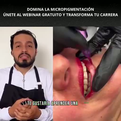 Cuadro 1 del anuncio de webinar de micropigmentación