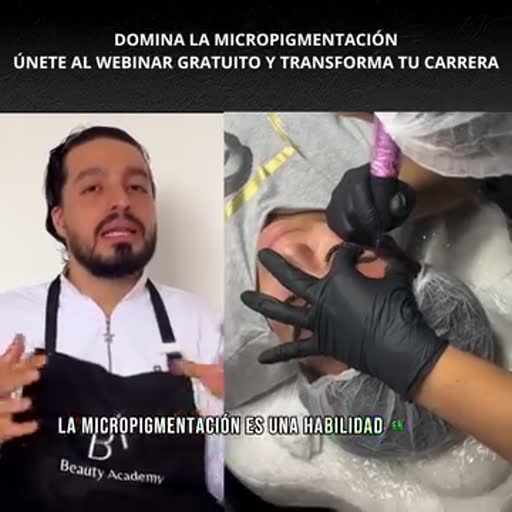 Cuadro 2 del anuncio de webinar de micropigmentación