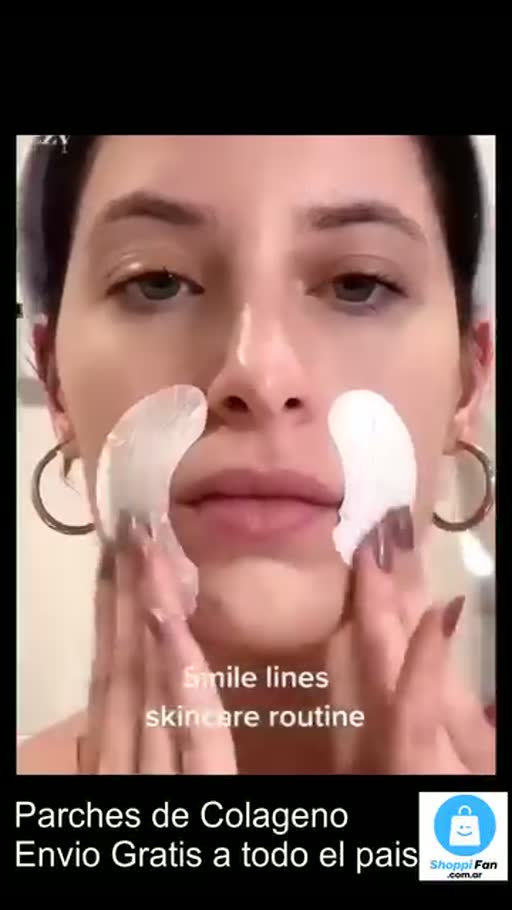 Cuadro 1 del anuncio de parches de colágeno para ojeras
