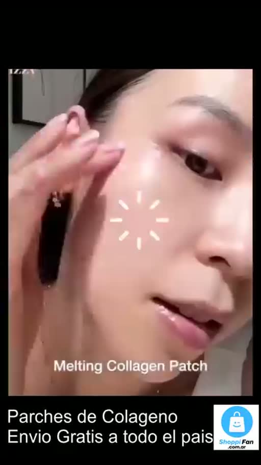 Cuadro 2 del anuncio de parches de colágeno para ojeras