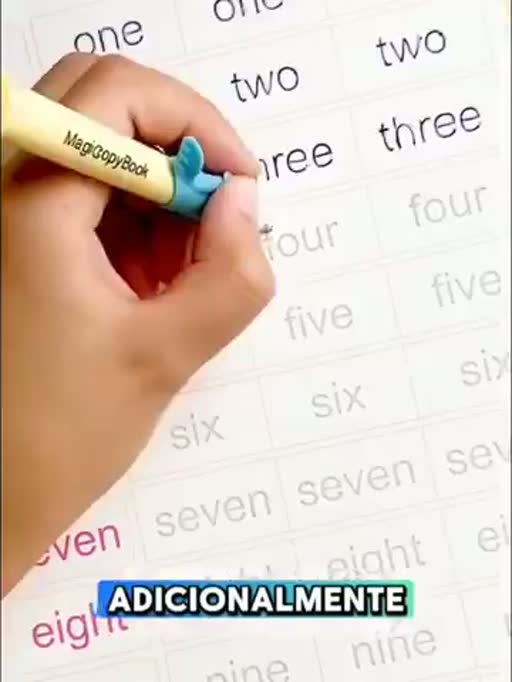 Cuadro 3 del anuncio de Cuadernos de caligrafia reutilizables
