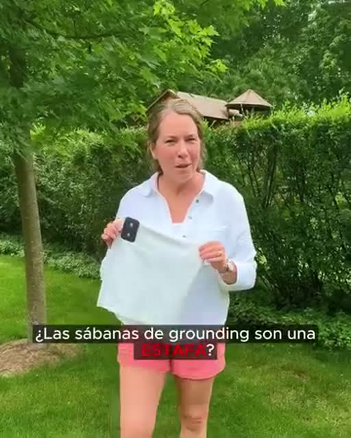 Cuadro 1 del anuncio de sábana de grounding para dormir