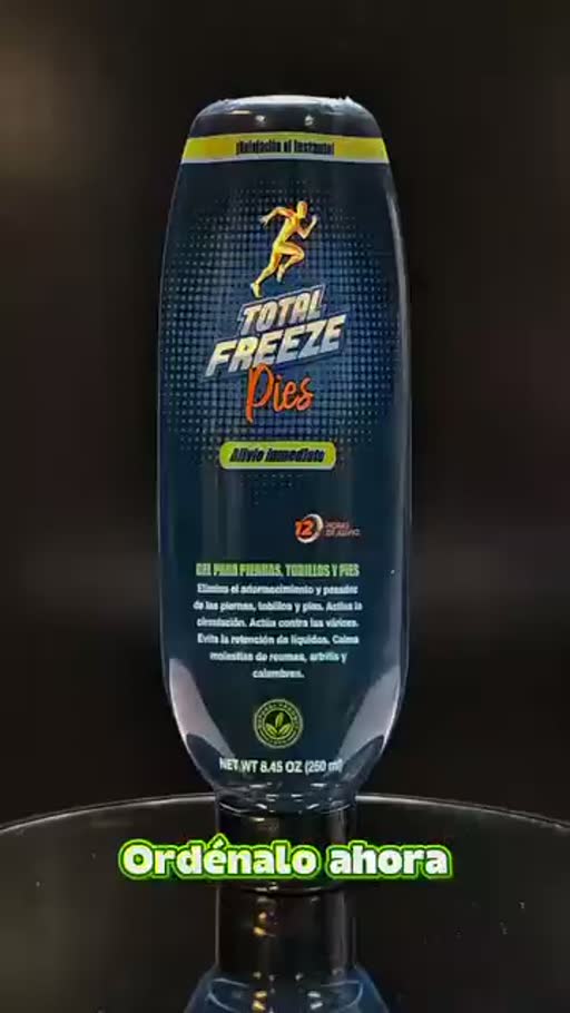 Cuadro 4 del anuncio de gel frío para pies y piernas cansadas