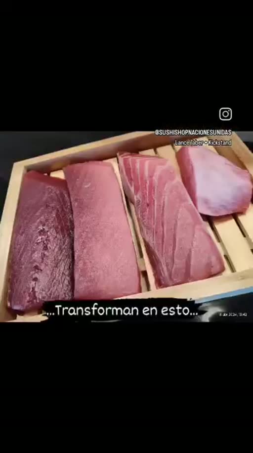 Cuadro 2 del anuncio de restaurante de sushi