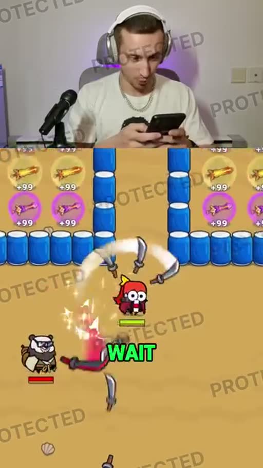 Primer cuadro del anuncio de juego móvil de supervivencia