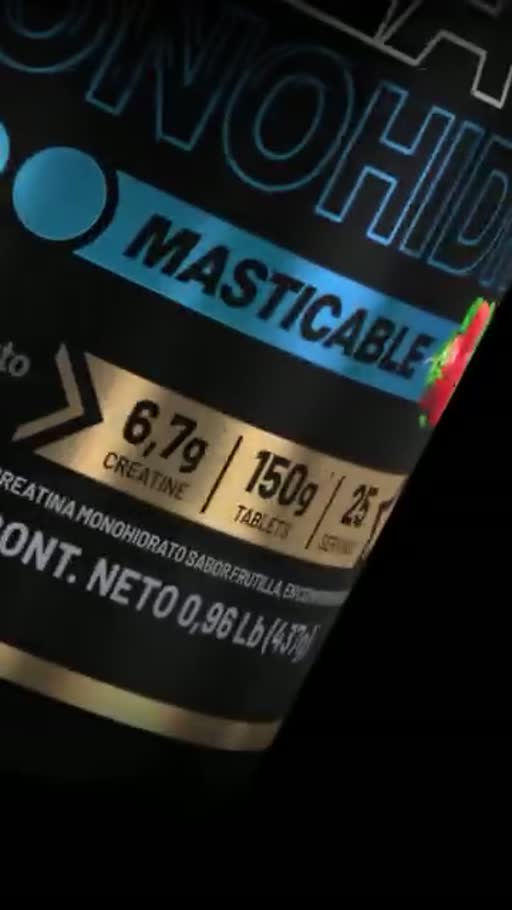 Cuadro 2 del anuncio de Creatina monohidrato masticable en tabletas