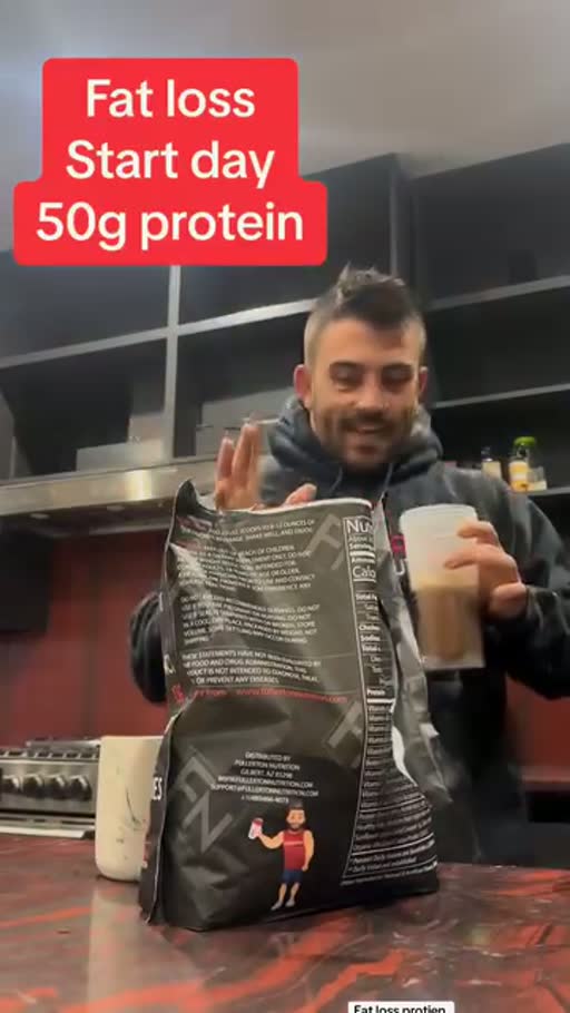 Cuadro 1 del anuncio de Reemplazo de comida con proteína