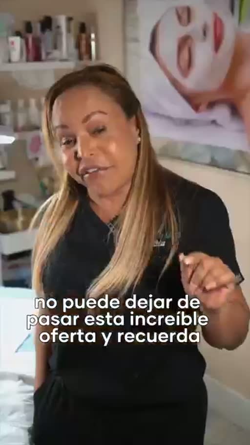 Cuadro 4 del anuncio de facial con microdermabrasión en spa