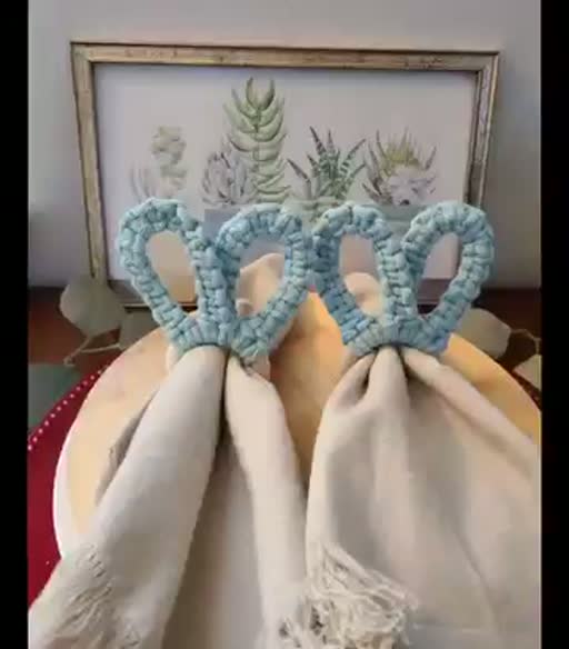 Cuadro 2 del anuncio de Anillos de servilleta de macramé