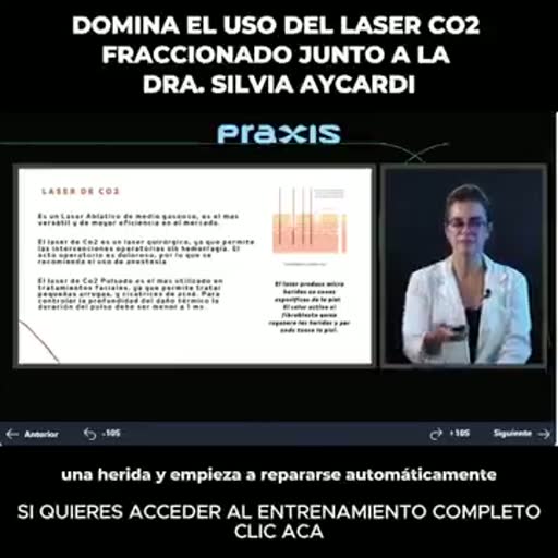 Cuadro 2 del anuncio de Curso de láser CO2 para médicos