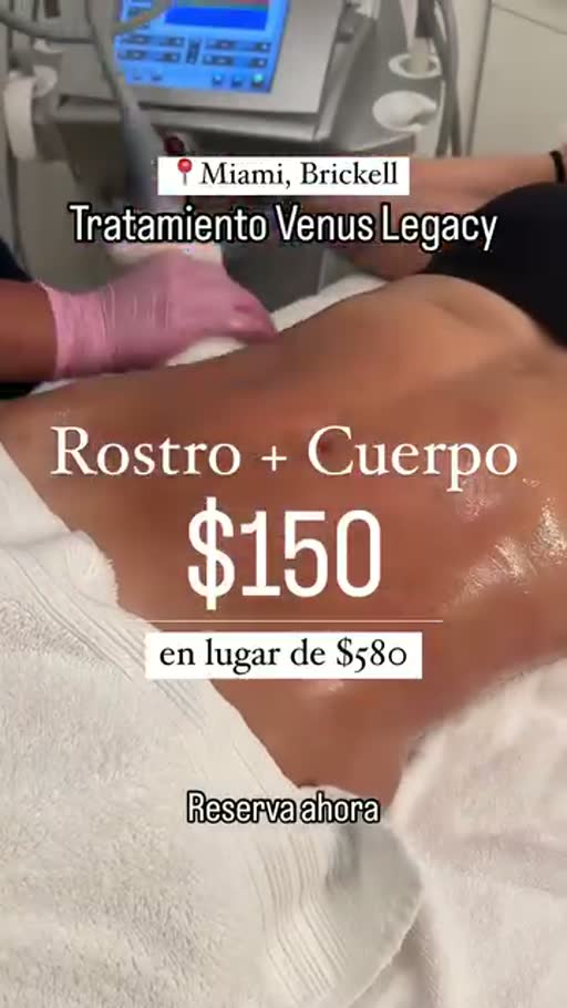 Cuadro 1 del anuncio de Tratamiento corporal Venus Legacy