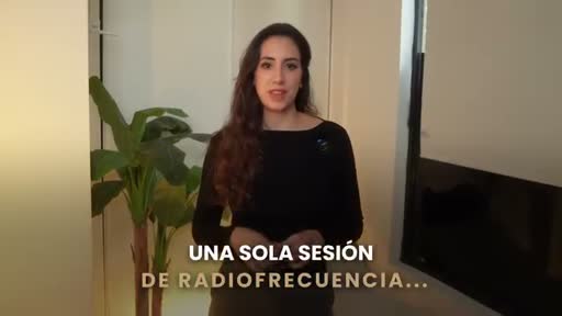 Cuadro 1 del anuncio de sesión de radiofrecuencia facial en clínica estética